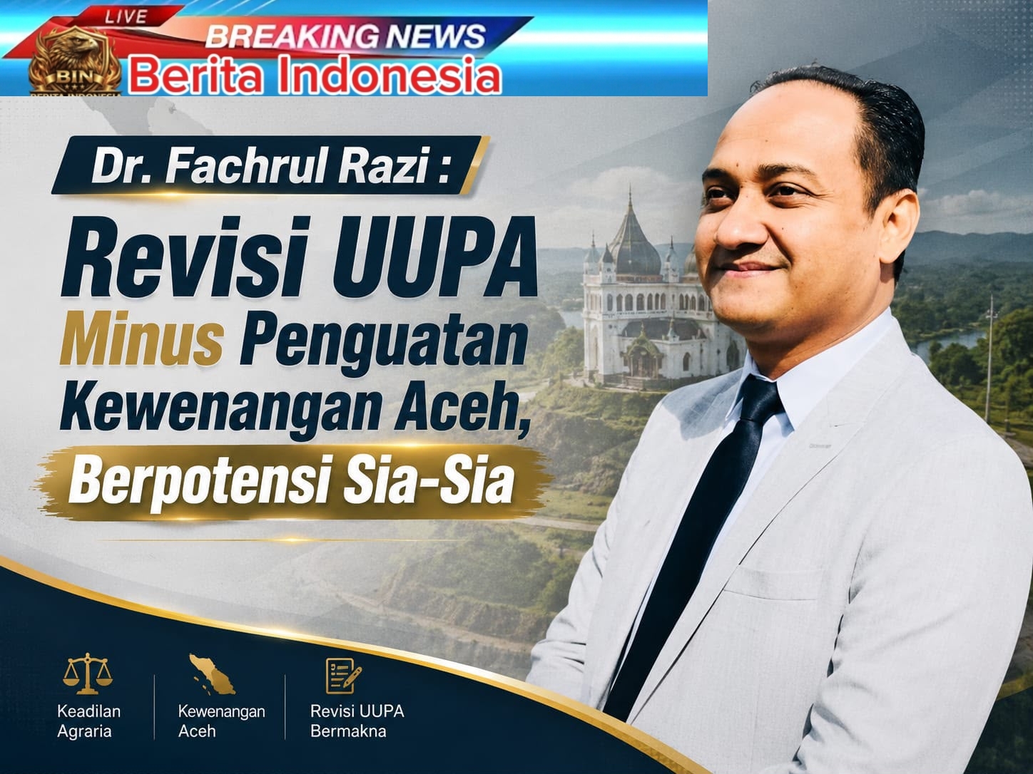 Fachrul Razi: Revisi UU PA Tanpa Kewenangan SDA Sia-Sia