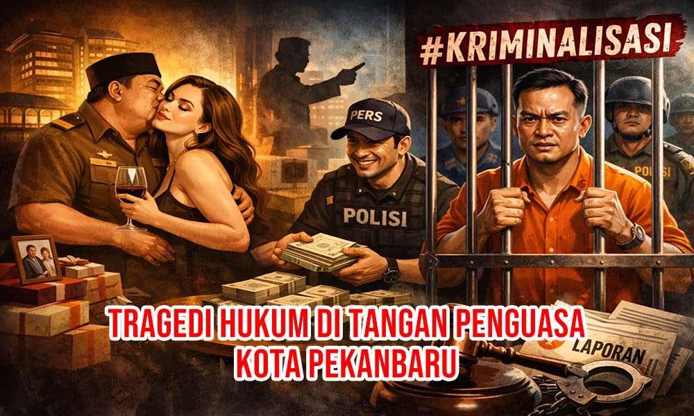 *Tragedi Hukum di Pekanbaru: Mengurai Benang Kusut Kriminalisasi Aktivis, Barter Jabatan, dan Pelanggaran UU Pers*
