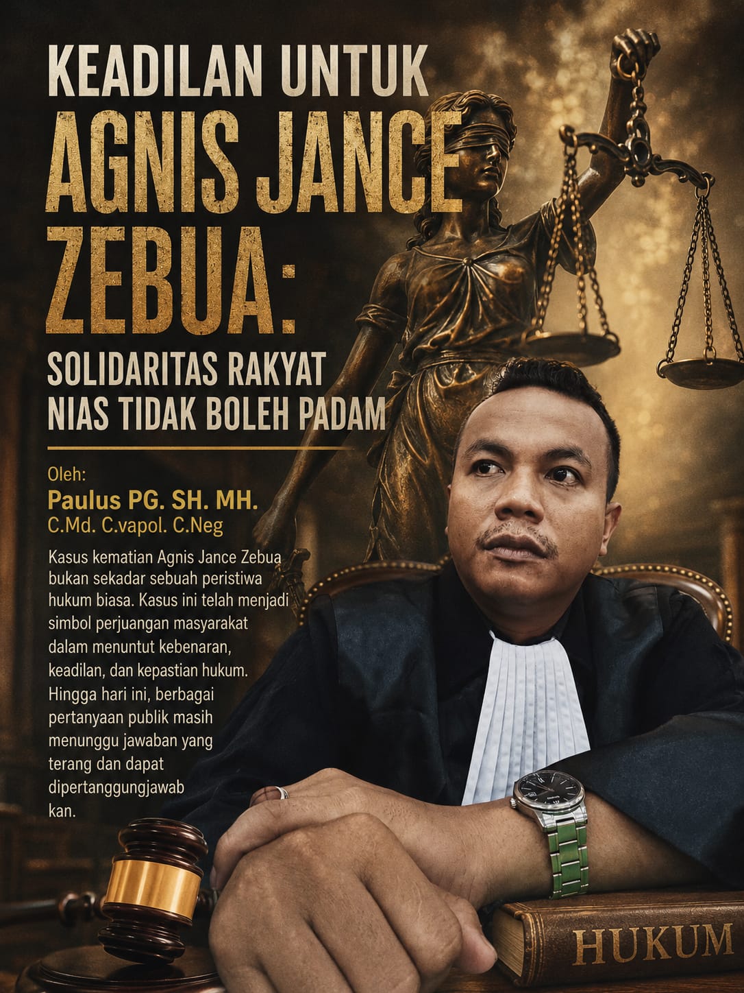 Keadilan untuk Agnis Jance Zebua: Kinerja Polres Nias Harus Dipertanggungjawabkan